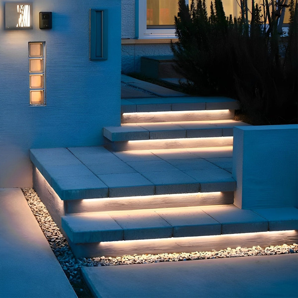 Contemporary Waterproof LED Strip Light | Flexible Recessed Illumination for Outdoor Garden 9