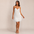 Cazmira | Feather Mini Party Dress