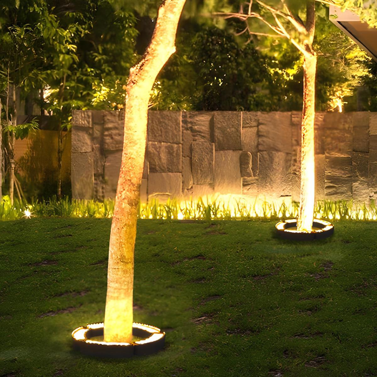 Industrial Black Metal Arc Spot Lights | Waterproof LED Outdoor Lighting for Garden 0