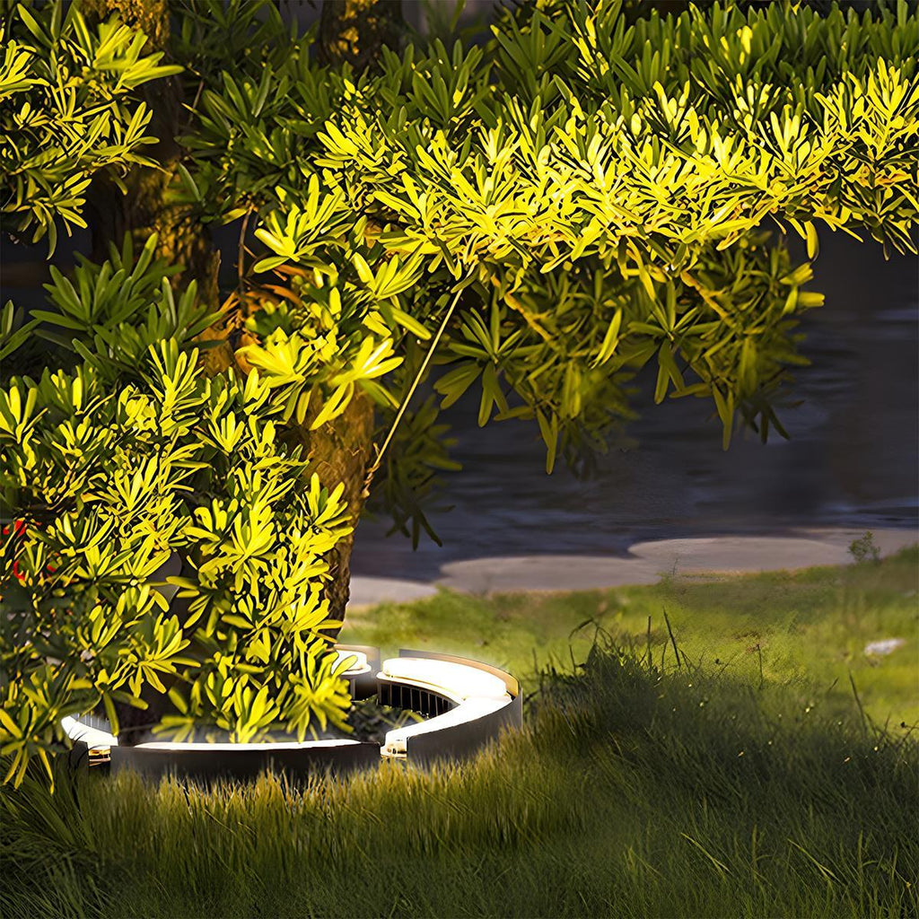 Industrial Black Metal Arc Spot Lights | Waterproof LED Outdoor Lighting for Garden 2