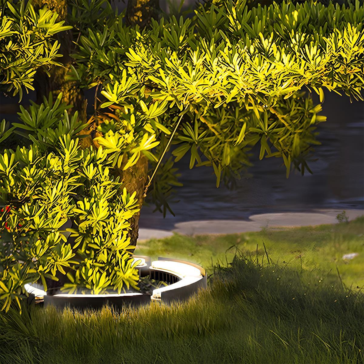 Industrial Black Metal Arc Spot Lights | Waterproof LED Outdoor Lighting for Garden 2