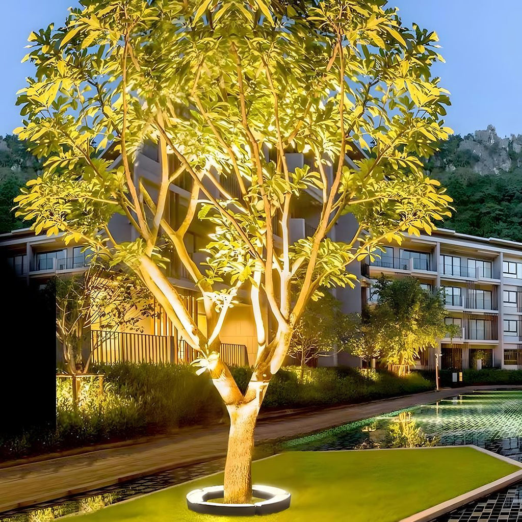 Industrial Black Metal Arc Spot Lights | Waterproof LED Outdoor Lighting for Garden 3