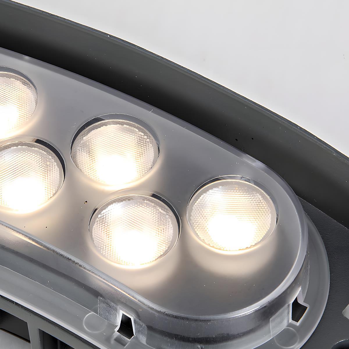 Industrial Black Metal Arc Spot Lights | Waterproof LED Outdoor Lighting for Garden 8