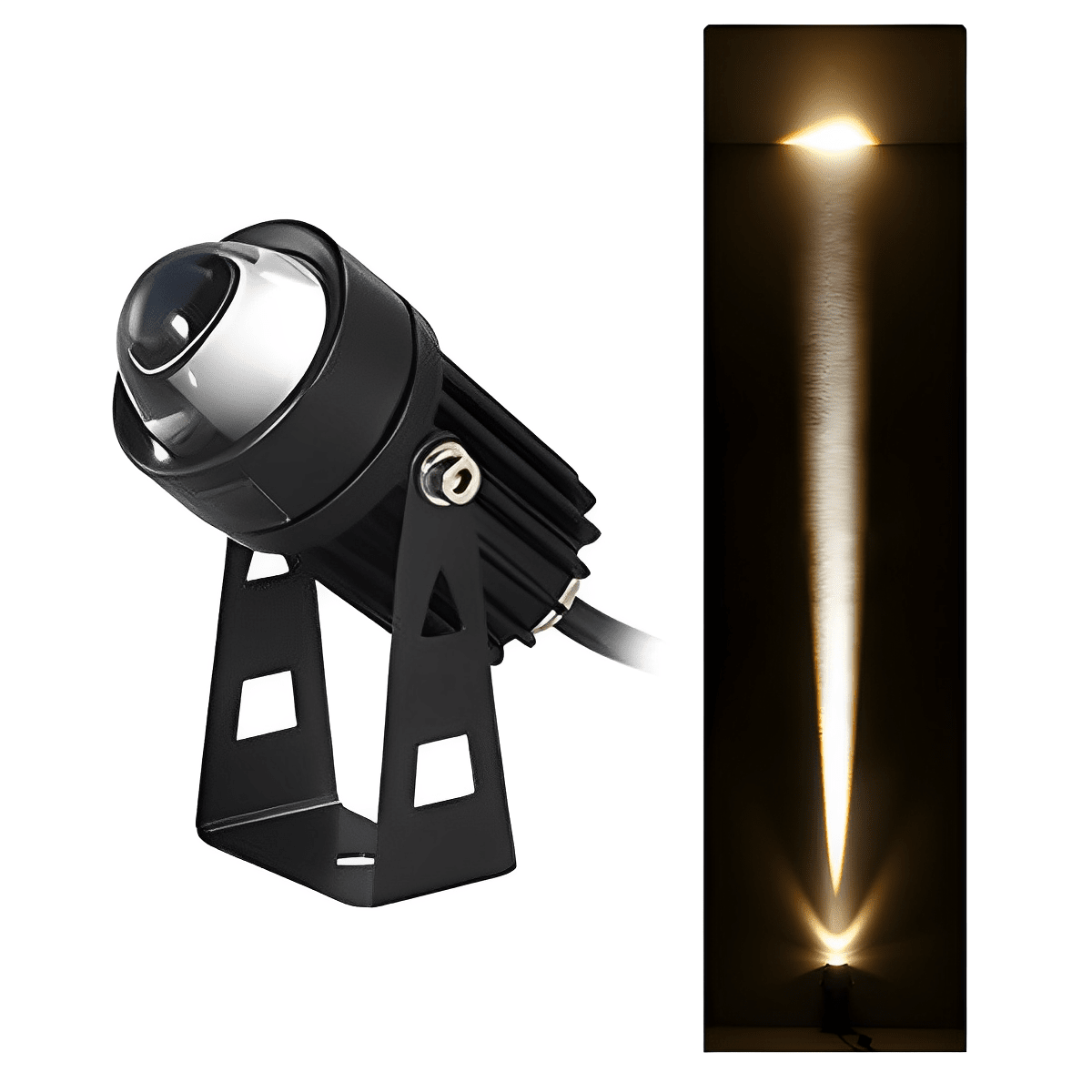 Industrial Die-Cast Aluminium Outdoor Spotlight | Waterproof Adjustable Colour Temperature for Garden 18