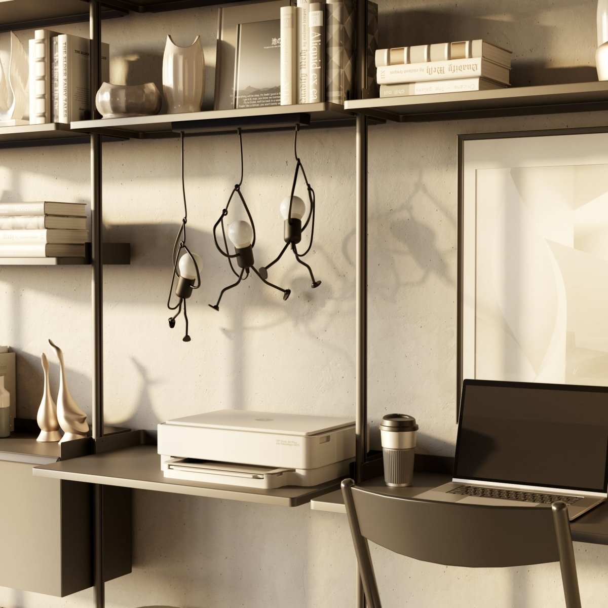 Industrial Wrought Iron Pendant Light | Adjustable Cord for Kitchen or Dining Room 2