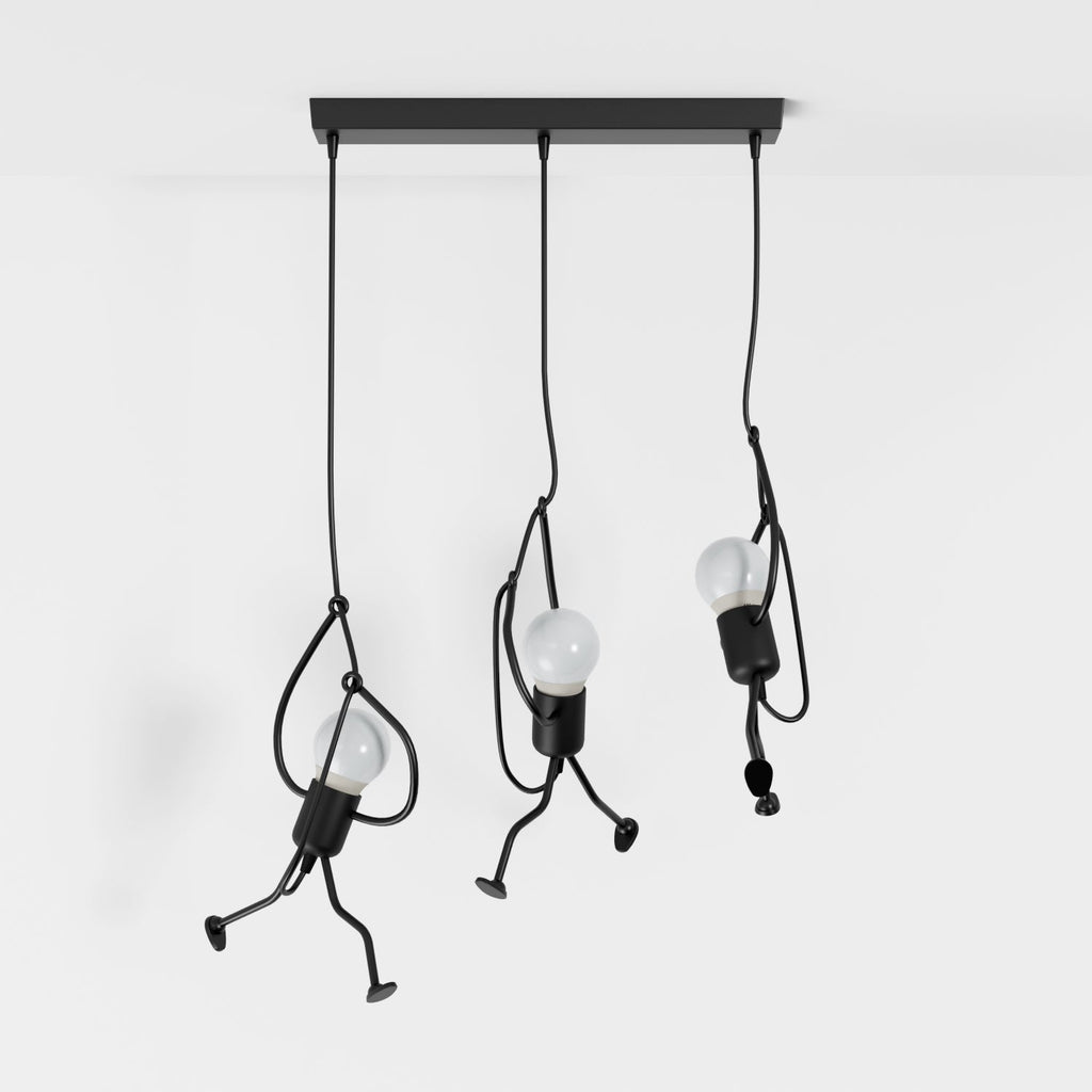 Industrial Wrought Iron Pendant Light | Adjustable Cord for Kitchen or Dining Room 5
