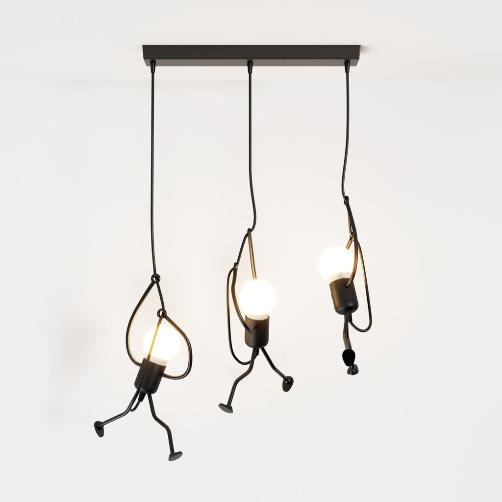 Industrial Wrought Iron Pendant Light | Adjustable Cord for Kitchen or Dining Room 6