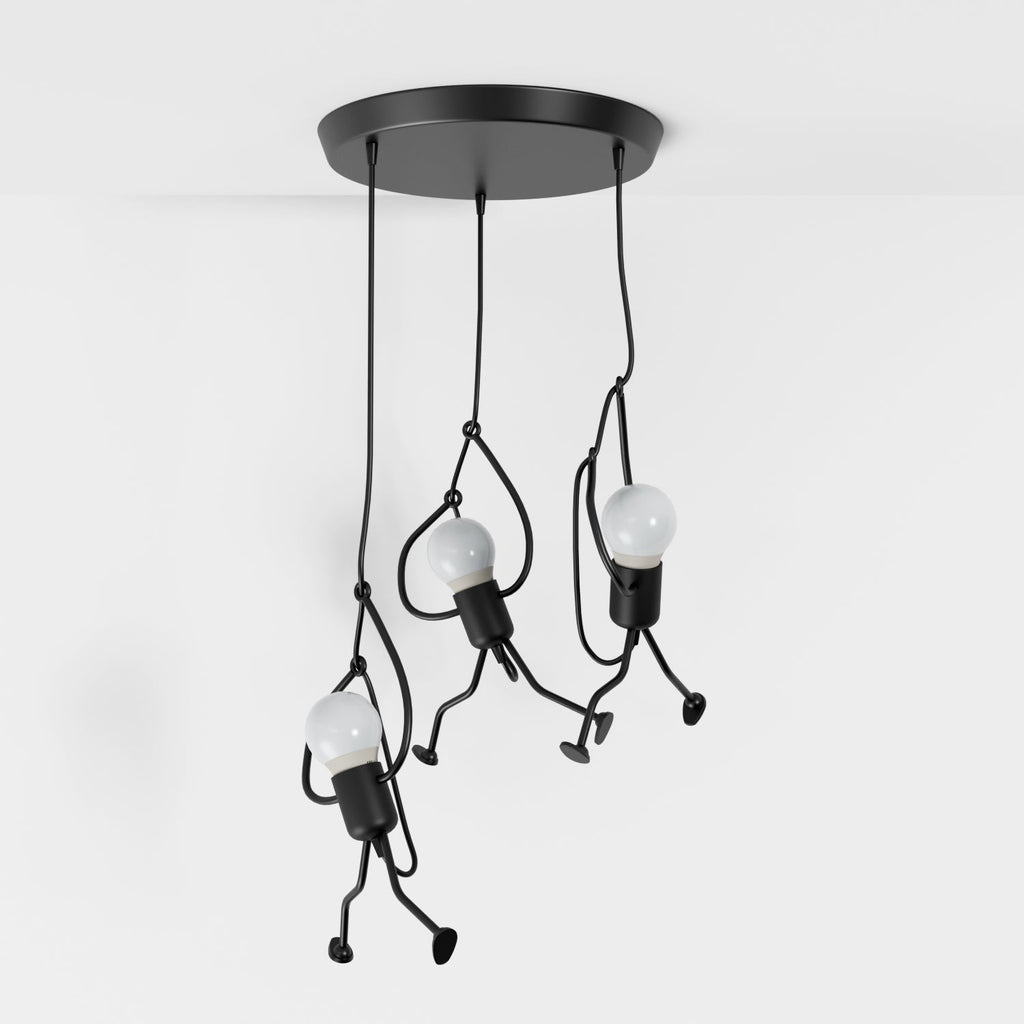 Industrial Wrought Iron Pendant Light | Adjustable Cord for Kitchen or Dining Room 9