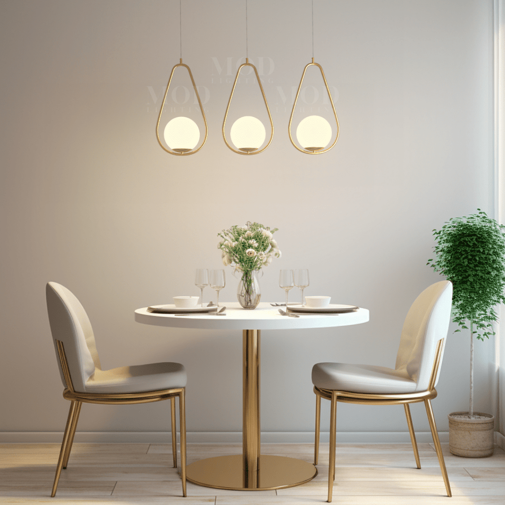 Minimal Black Metal Oval Cage Pendant Light | Adjustable Warm Light for Dining Room 1