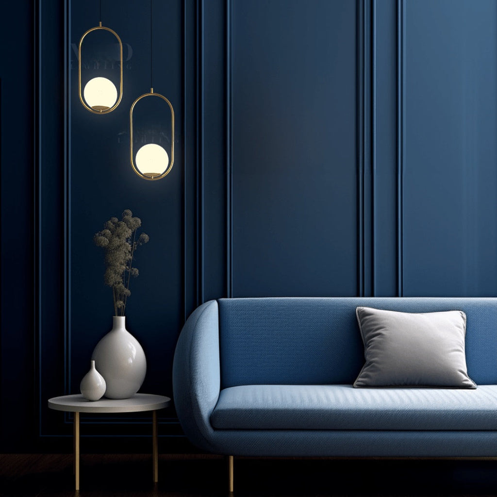 Minimal Black Metal Oval Cage Pendant Light | Adjustable Warm Light for Dining Room 5