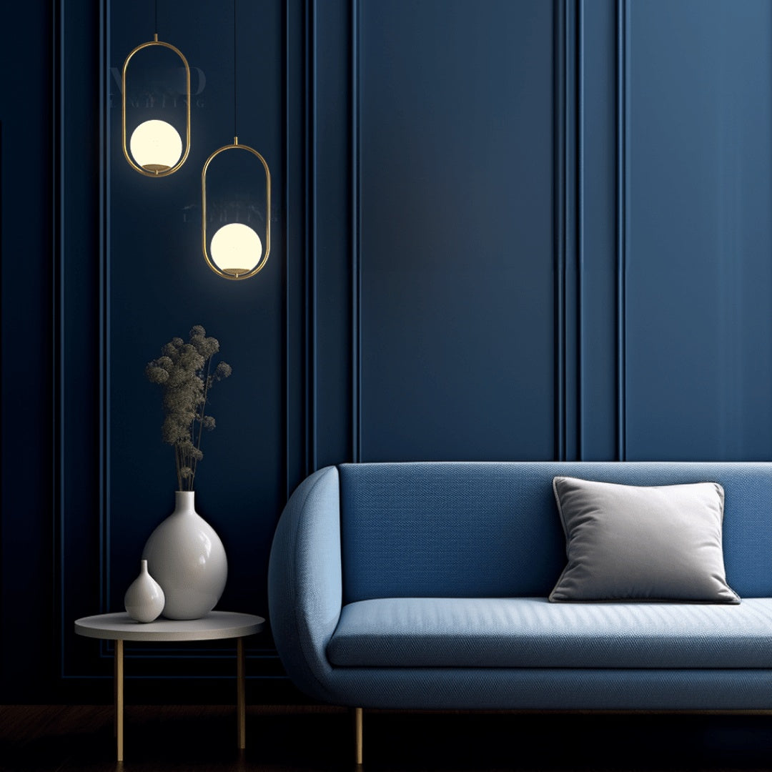 Minimal Black Metal Oval Cage Pendant Light | Adjustable Warm Light for Dining Room 5