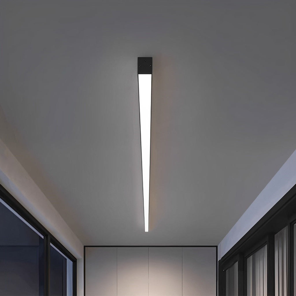 Minimalist Black and White Aluminum LED Ceiling Light | Dimmable Modern Fixture for Living Room 9