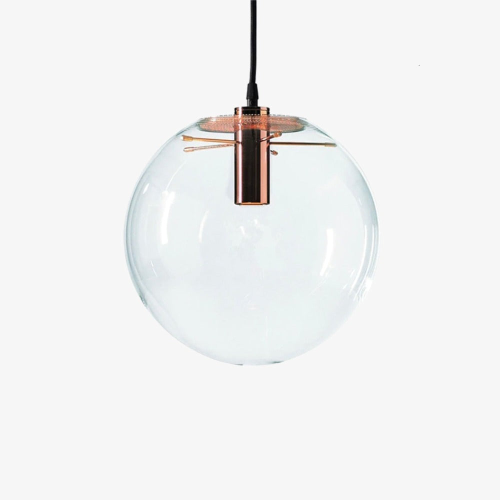 Minimalist Clear Glass Pendant Light | Adjustable Hanging Lamp for Dining Room 0