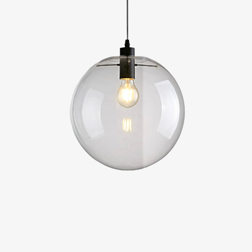 Minimalist Clear Glass Pendant Light | Adjustable Hanging Lamp for Dining Room 5