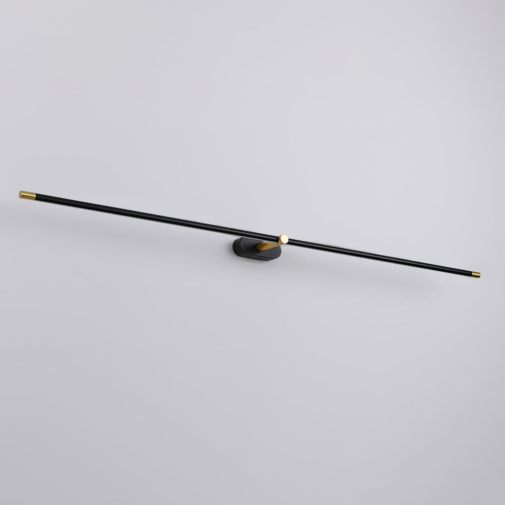 Minimalist Iron and Aluminium Linear Wall Light | Adjustable LED Fixture for Living Room 0