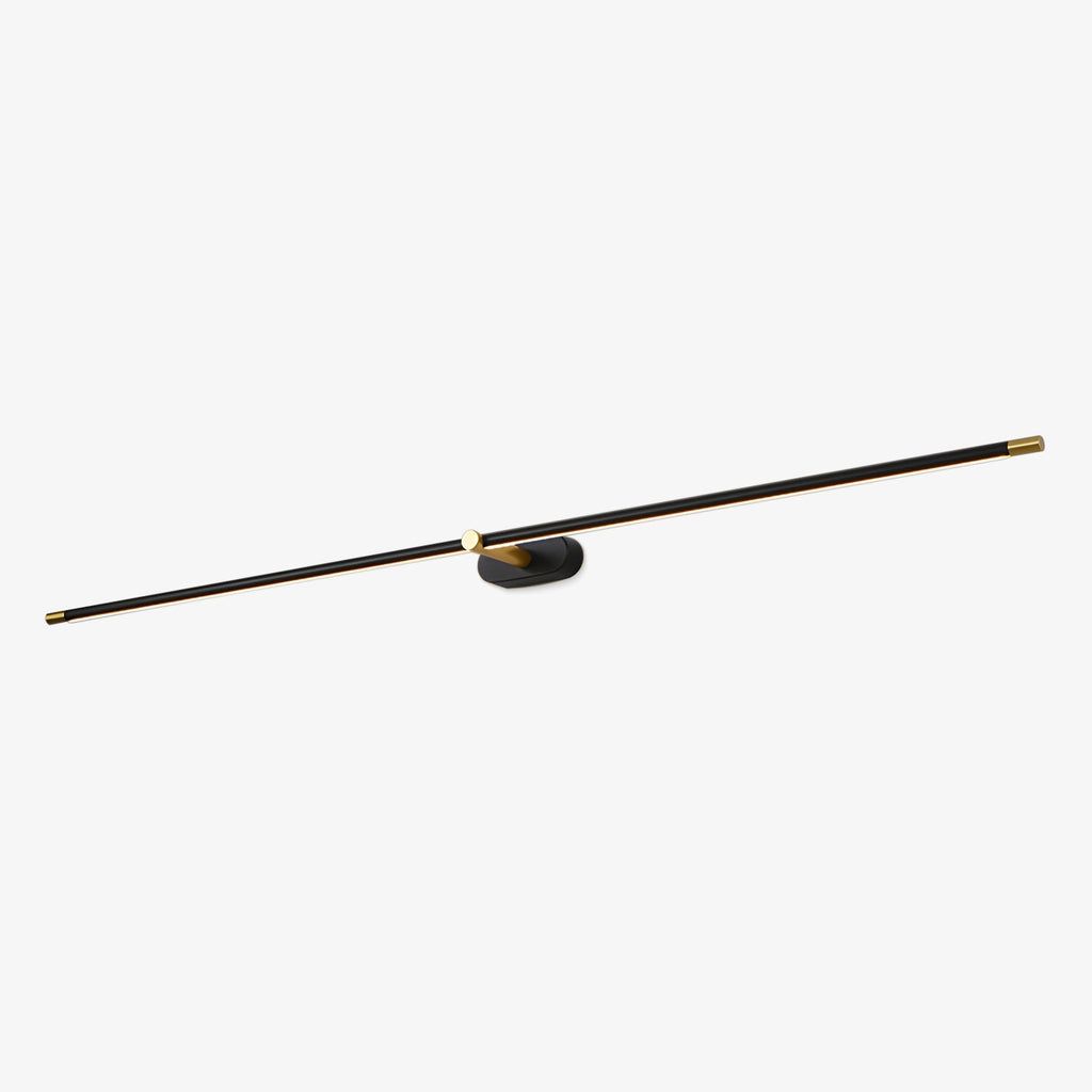 Minimalist Iron and Aluminium Linear Wall Light | Adjustable LED Fixture for Living Room 1