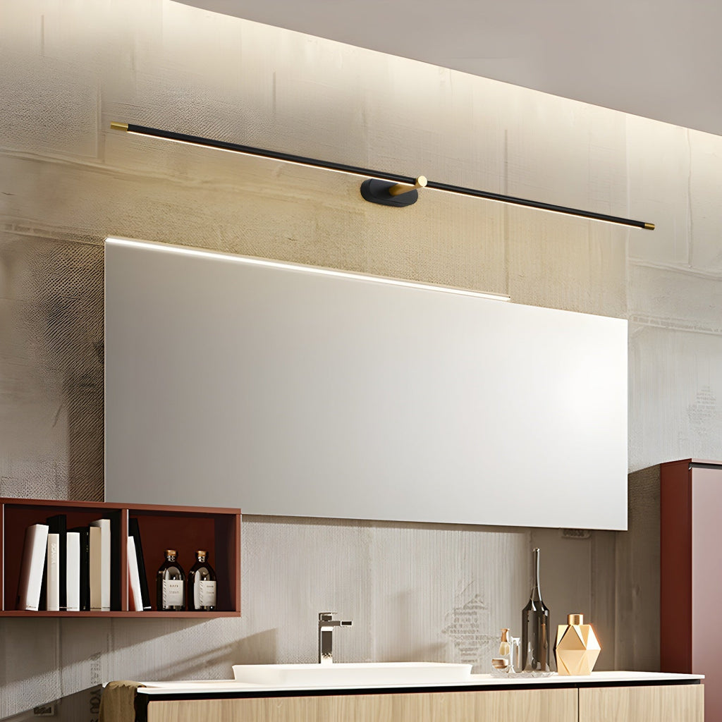 Minimalist Iron and Aluminium Linear Wall Light | Adjustable LED Fixture for Living Room 2