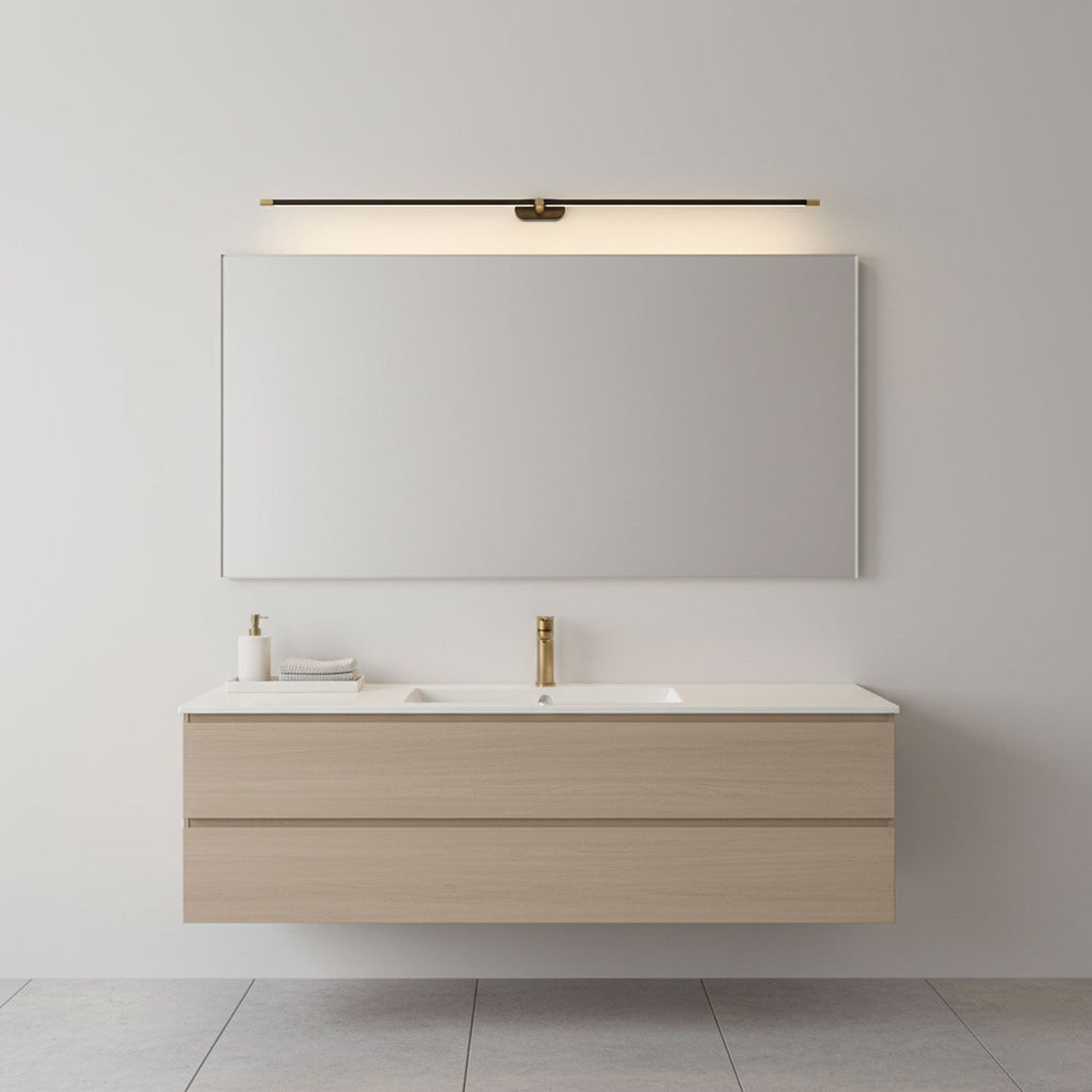 Minimalist Iron and Aluminium Linear Wall Light | Adjustable LED Fixture for Living Room 8