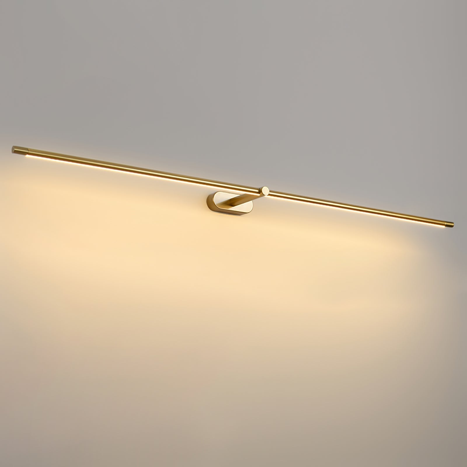 Minimalist Iron and Aluminium Linear Wall Light | Adjustable LED Fixture for Living Room 9