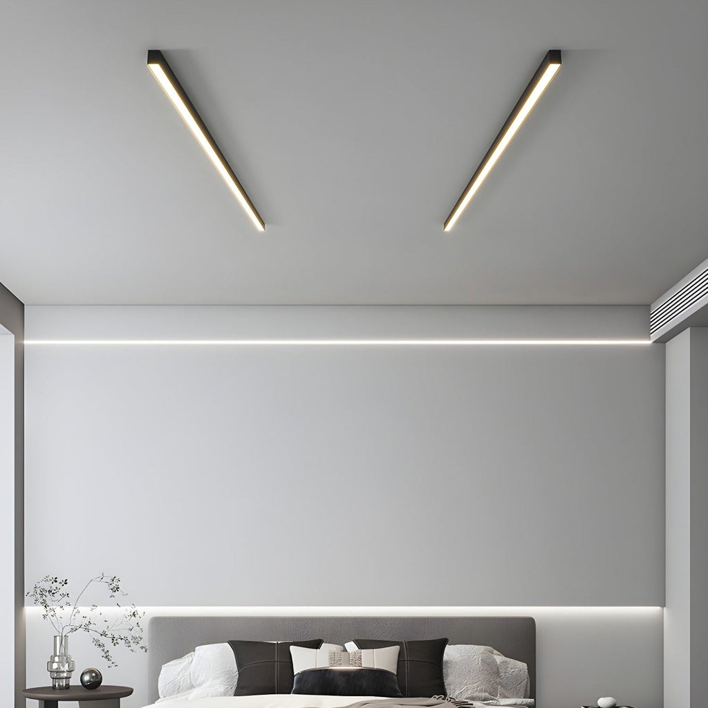 Minimalist Matte Metal Ceiling Light Fixture | Dimmable LED Neutral Light for Living Room 2