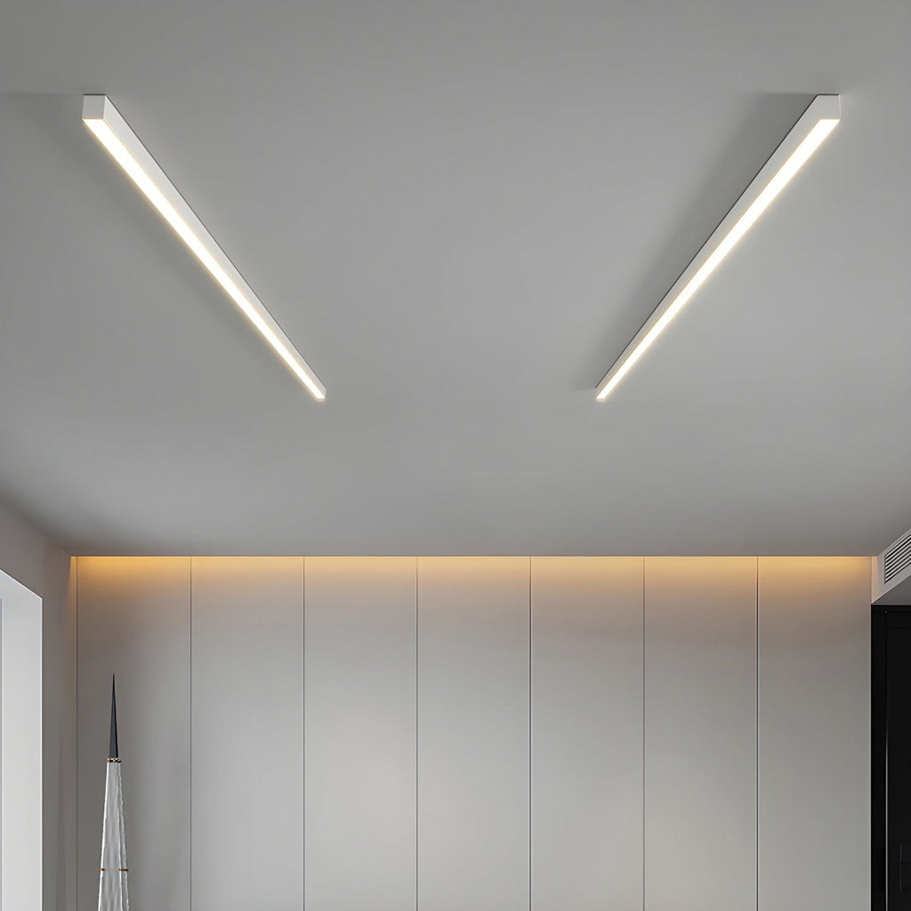 Minimalist Matte Metal Ceiling Light Fixture | Dimmable LED Neutral Light for Living Room 7
