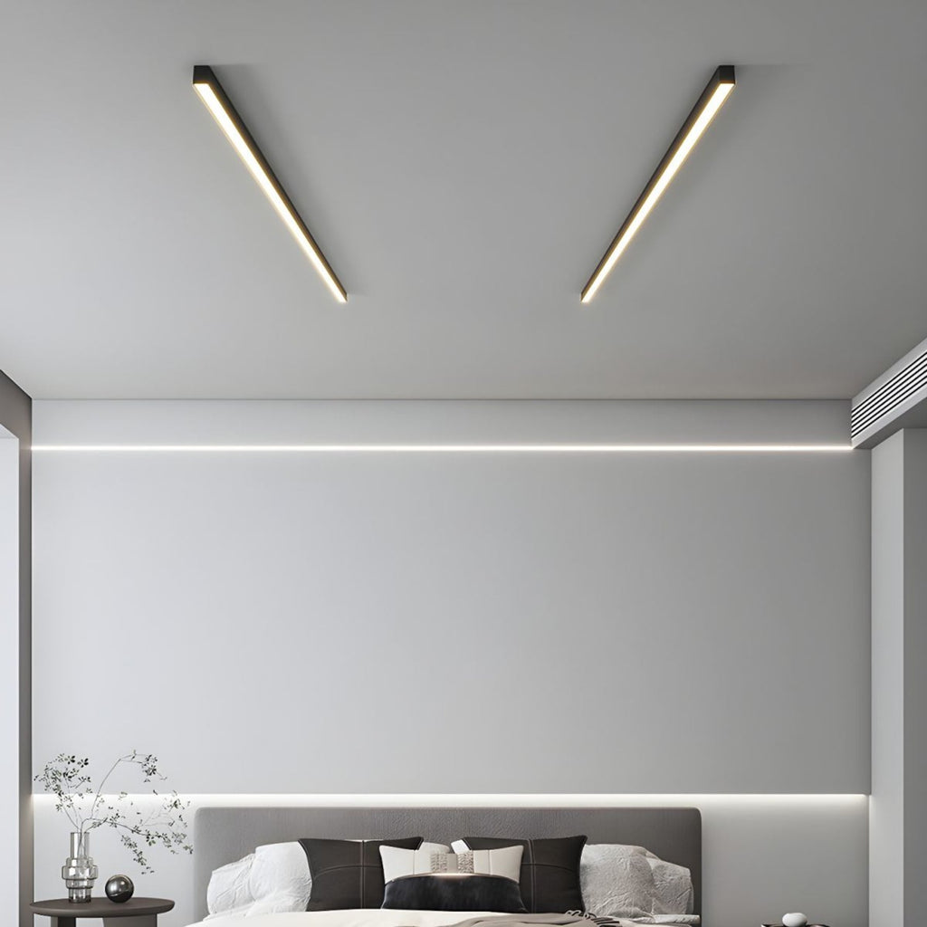 Minimalist Matte Metal Ceiling Light Fixture | Dimmable LED Neutral Light for Living Room 8