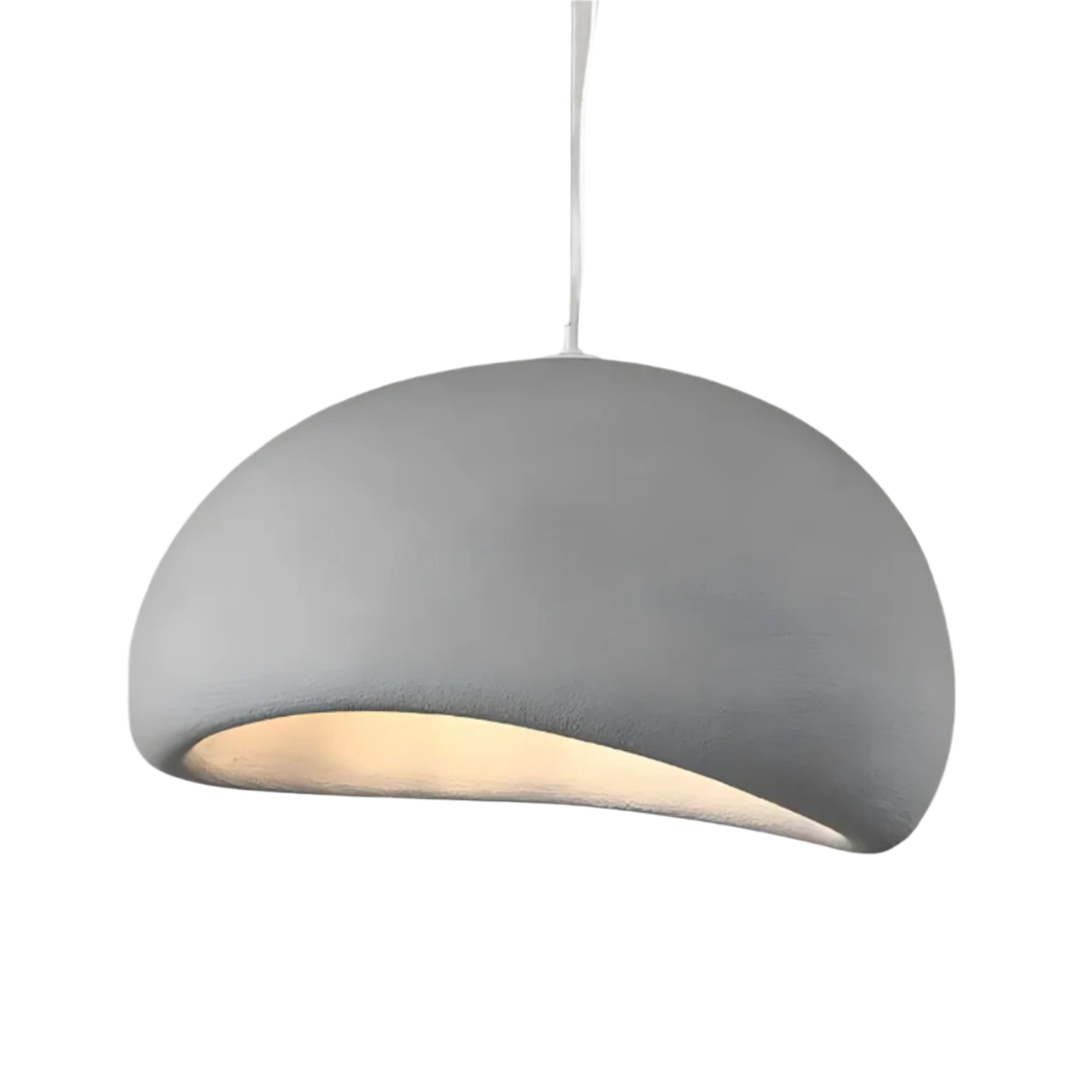 Minimalist Matte White Polystyrene Pendant Light | Three-Colour Dimming for Dining Room 2