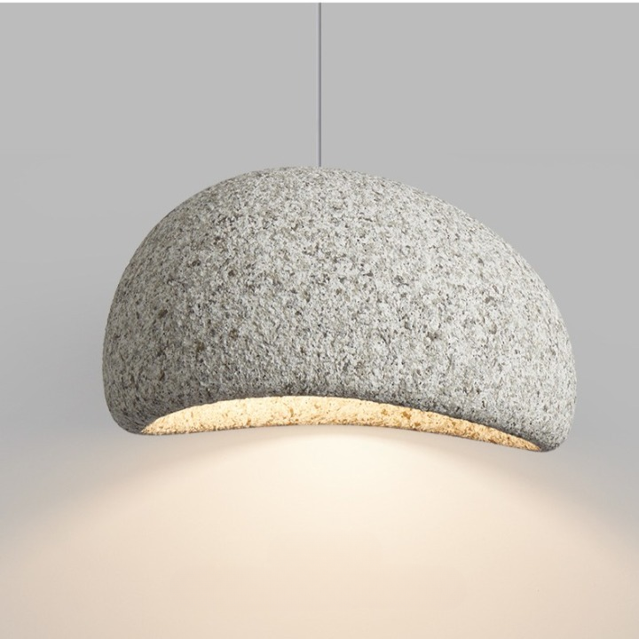 Minimalist Matte White Polystyrene Pendant Light | Three-Colour Dimming for Dining Room 4