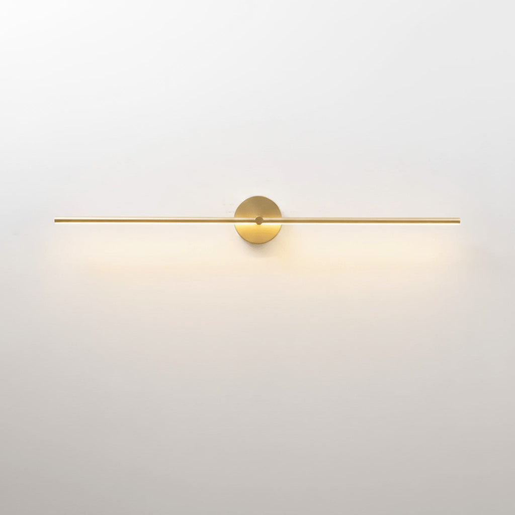 Minimalist Satin Black Metal Wall Sconce | Warm LED Light for Living Room, Bedroom, Hallway 9