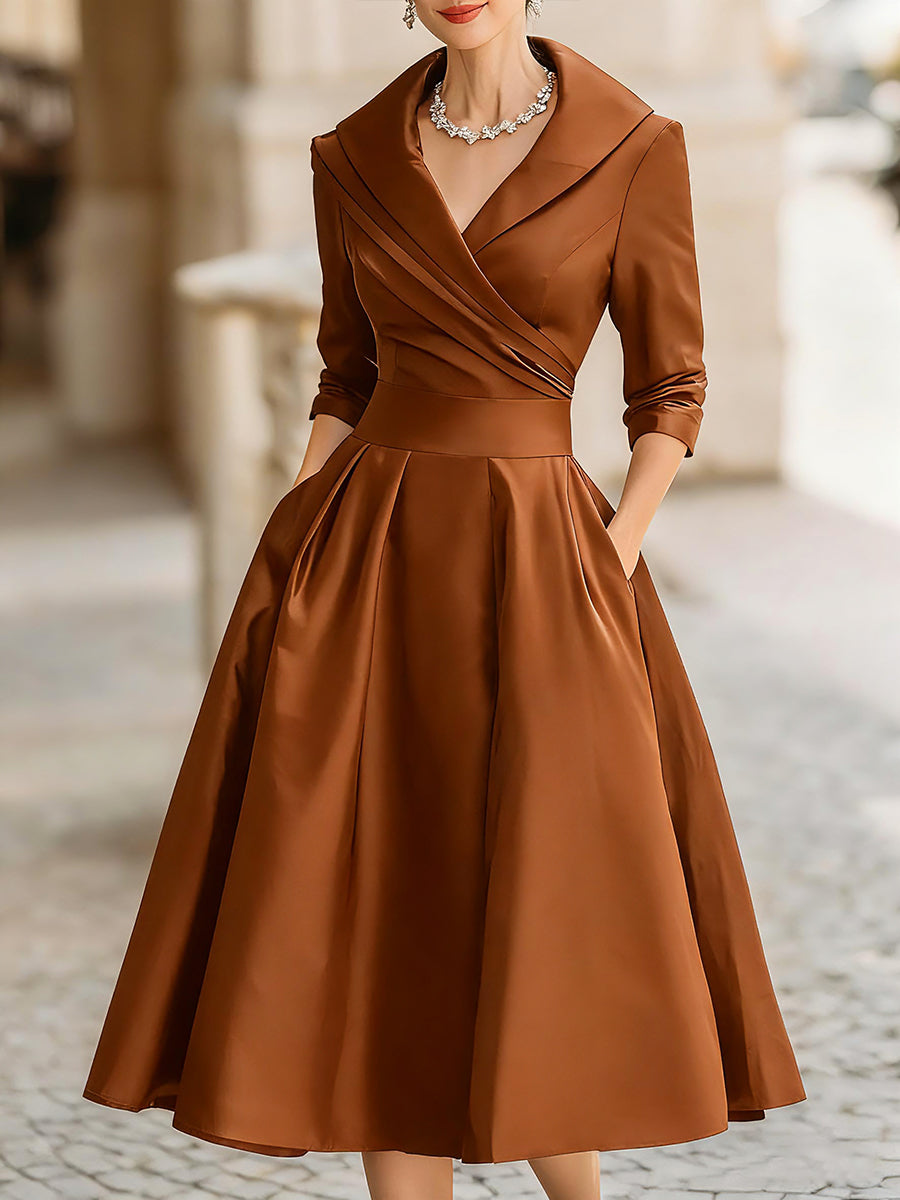 Evarisse | Classic A-Line Midi Dress