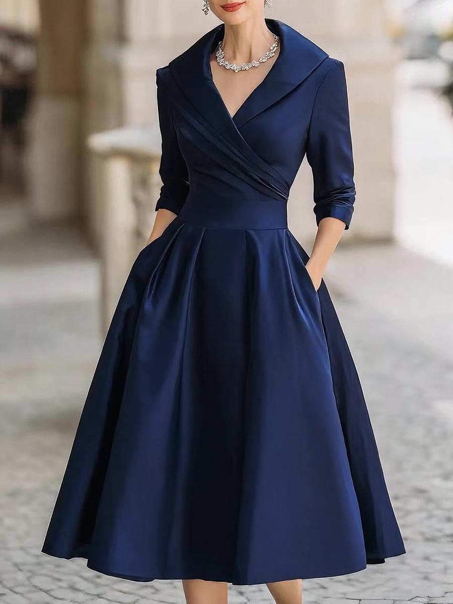 Evarisse | Classic A-Line Midi Dress