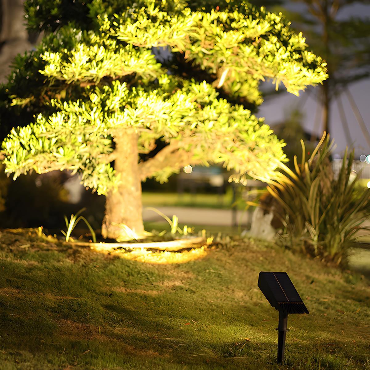 Modern ABS Solar LED Spot Light | Adjustable Zoom Waterproof Outdoor Lighting for Garden 1