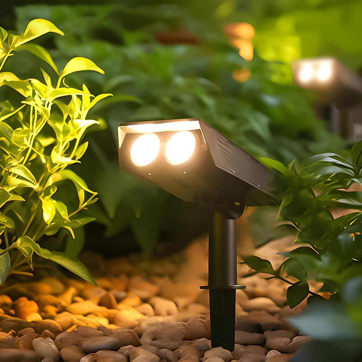 Modern ABS Solar LED Spot Light | Adjustable Zoom Waterproof Outdoor Lighting for Garden 3
