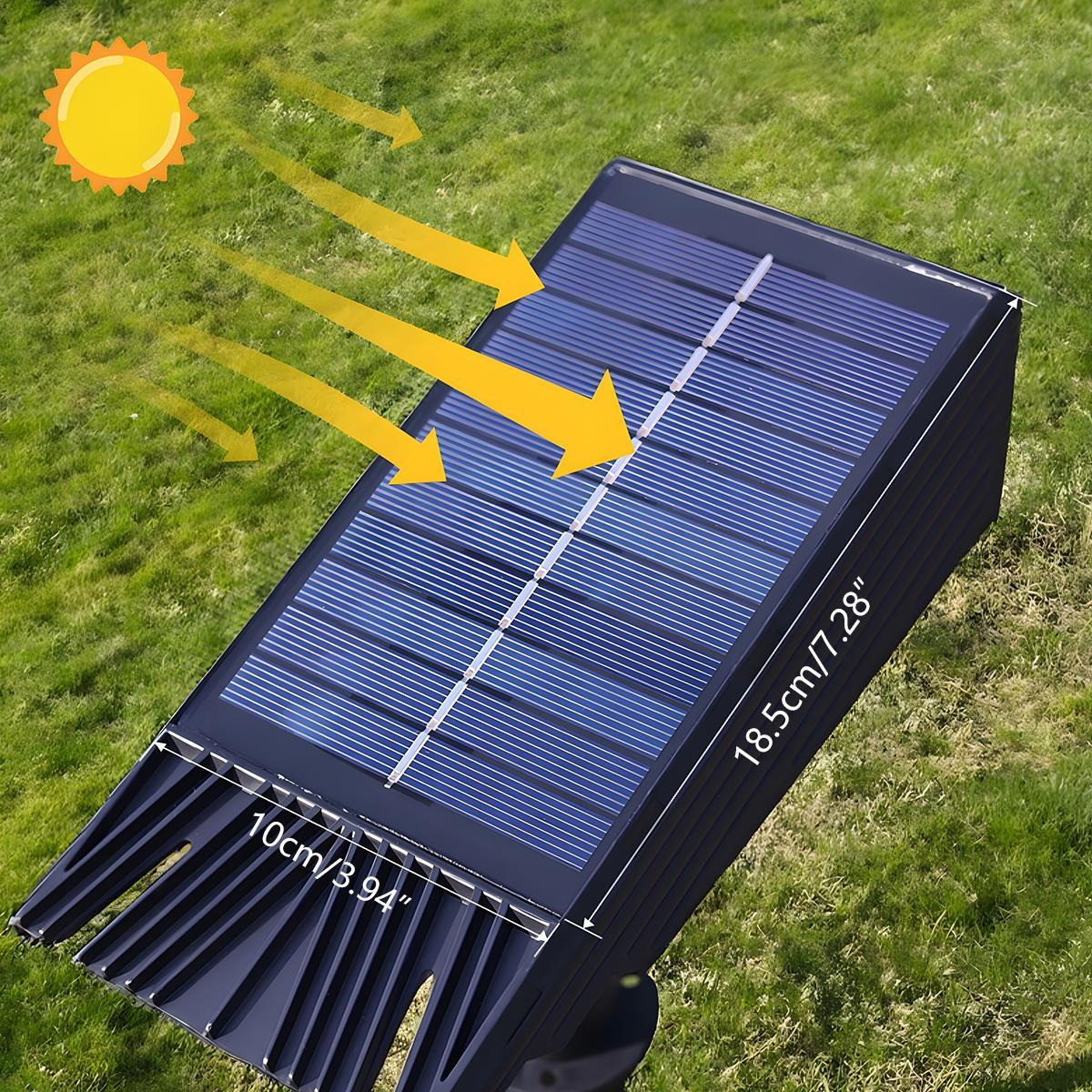 Modern ABS Solar LED Spot Light | Adjustable Zoom Waterproof Outdoor Lighting for Garden 4