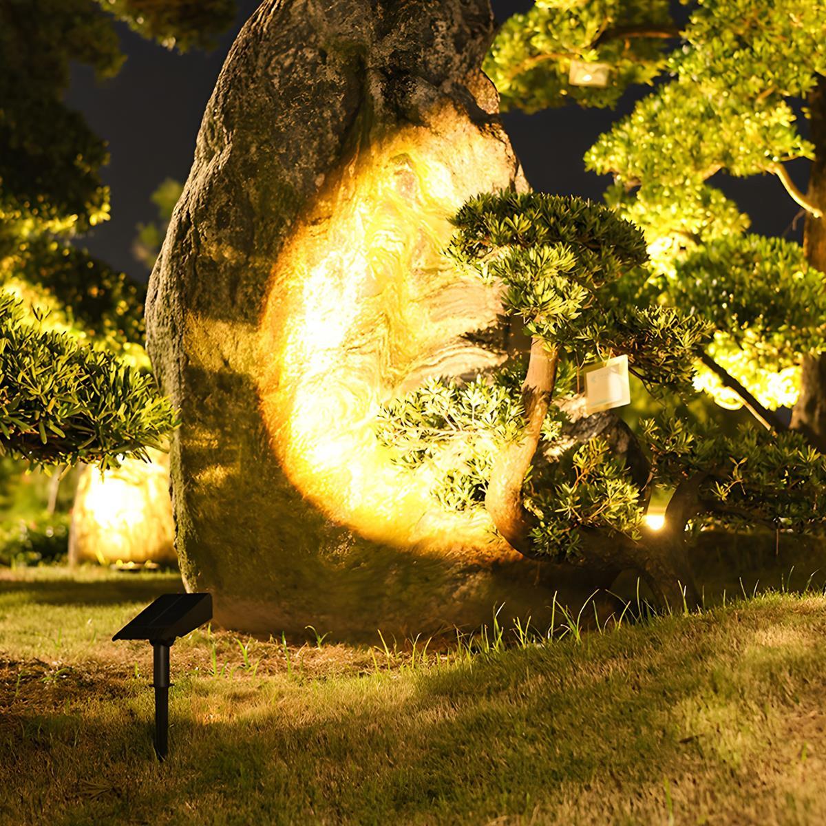 Modern ABS Solar LED Spot Light | Adjustable Zoom Waterproof Outdoor Lighting for Garden 5