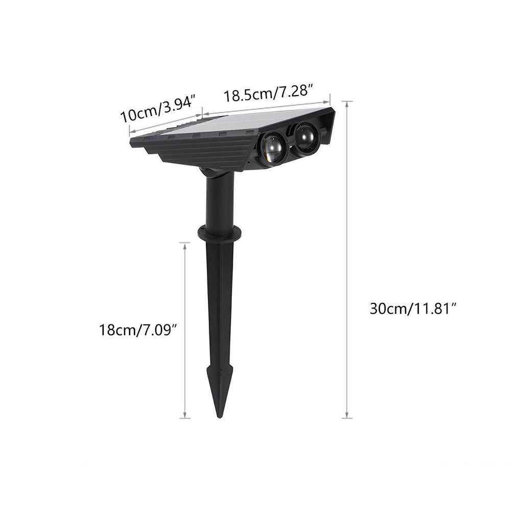 Modern ABS Solar LED Spot Light | Adjustable Zoom Waterproof Outdoor Lighting for Garden 8