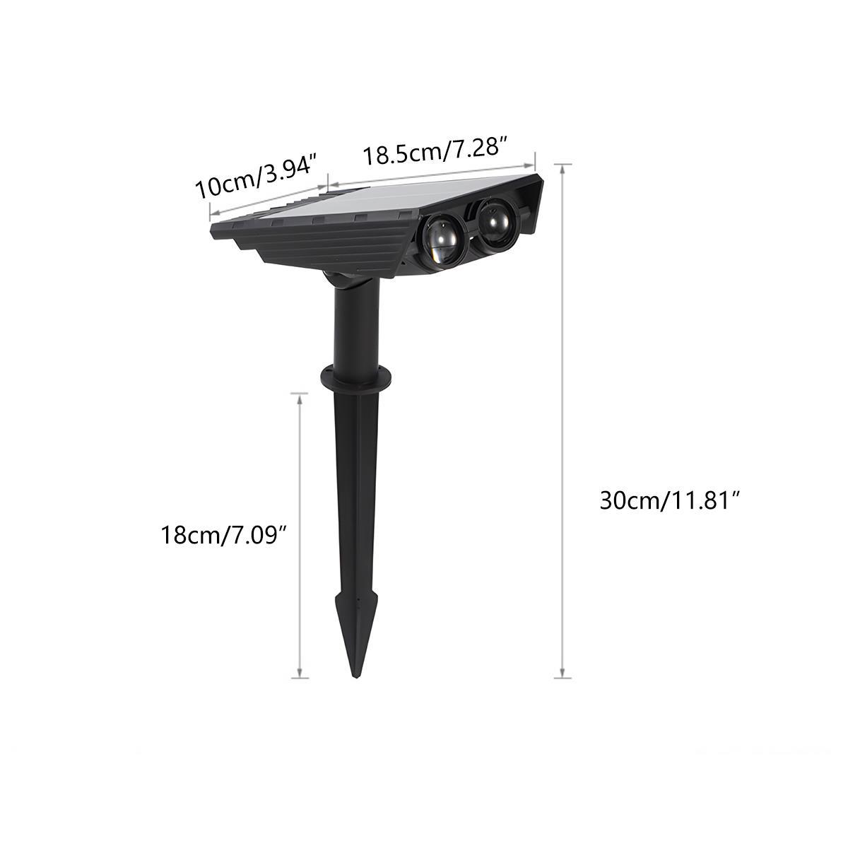 Modern ABS Solar LED Spot Light | Adjustable Zoom Waterproof Outdoor Lighting for Garden 8