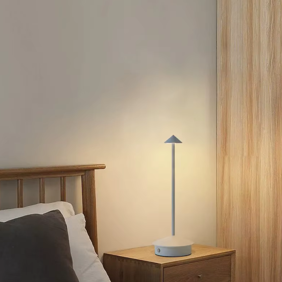 Modern Aluminium LED Table Lamp | Rechargeable Stepless Dimming Light for Bedside 1