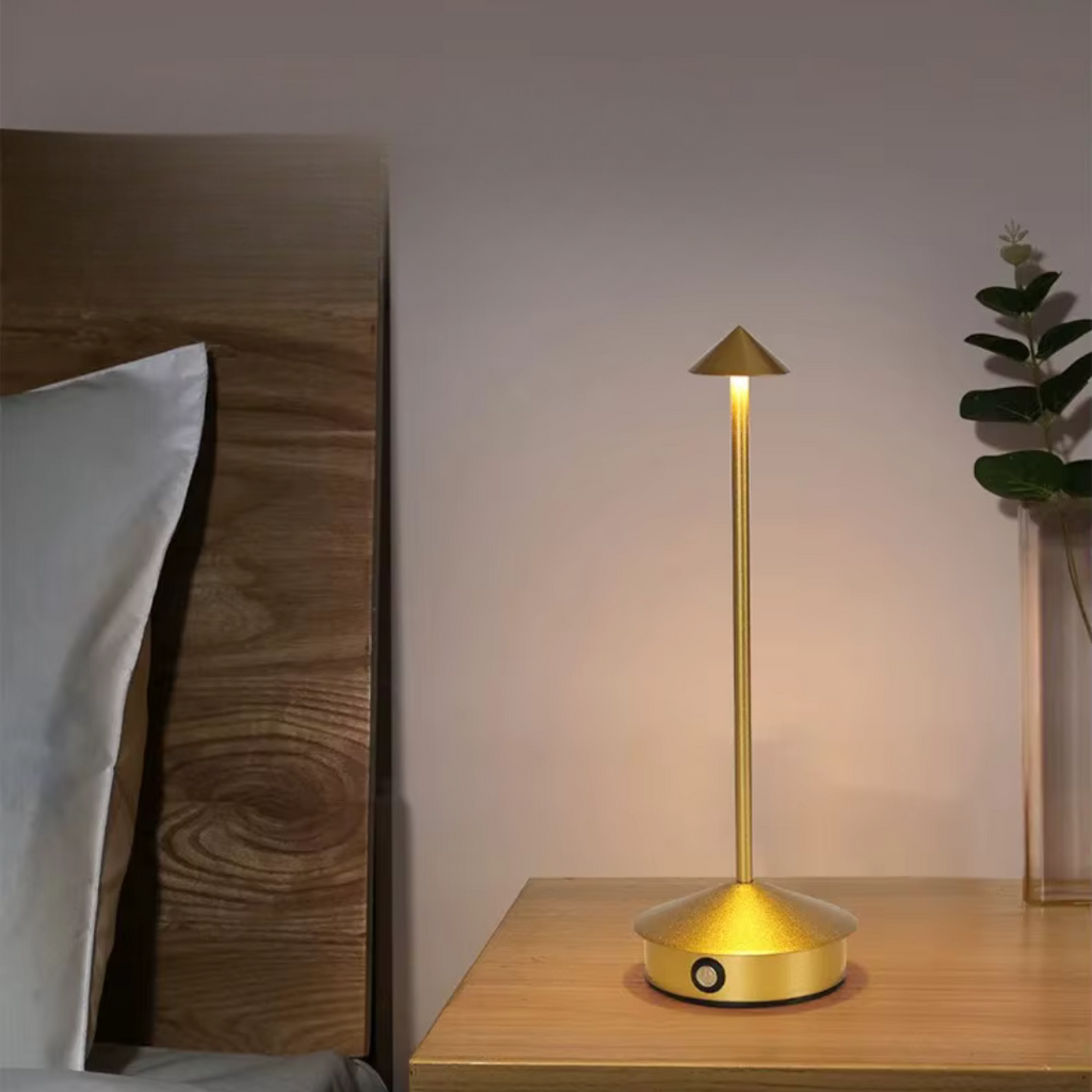 Modern Aluminium LED Table Lamp | Rechargeable Stepless Dimming Light for Bedside 2