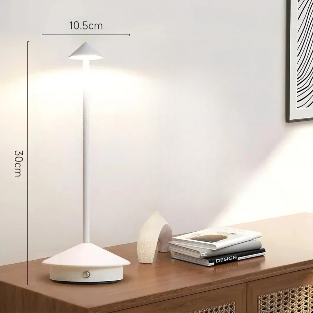 Modern Aluminium LED Table Lamp | Rechargeable Stepless Dimming Light for Bedside 5
