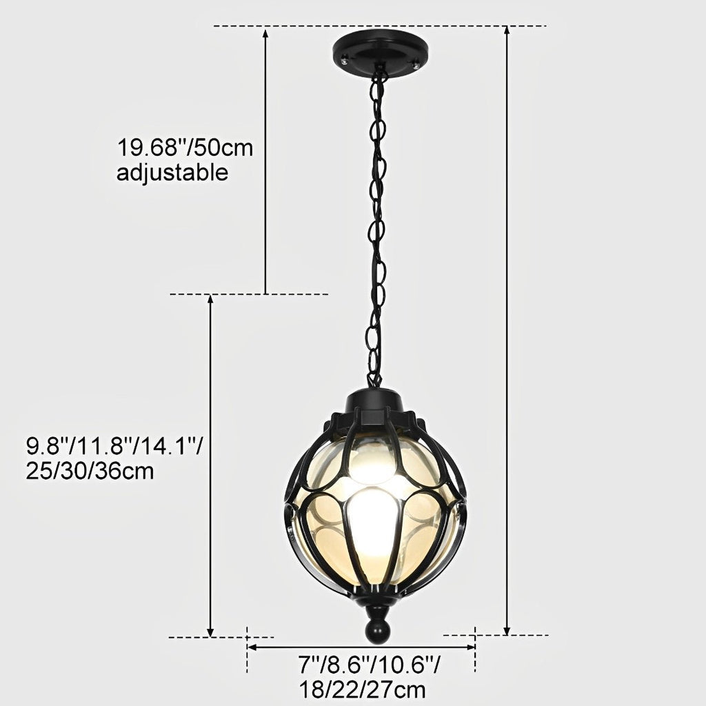 Modern Aluminium Outdoor Pendant Light | Waterproof Hanging Chandelier for Garden 7