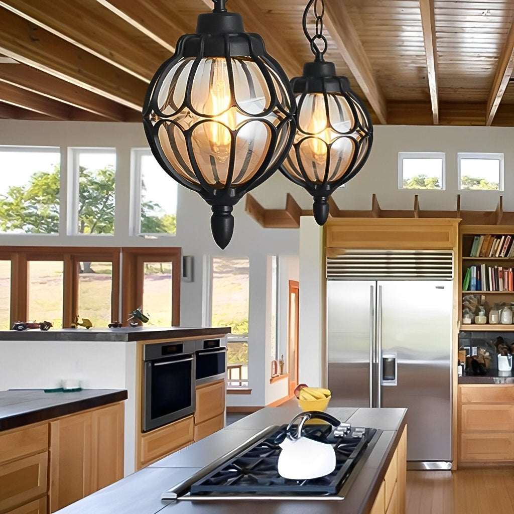 Modern Aluminium Outdoor Pendant Light | Waterproof Hanging Chandelier for Garden 9