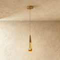 Modern Aluminium and Crystal Pendant Light | Drop Design with E27 Socket for Dining Room 0