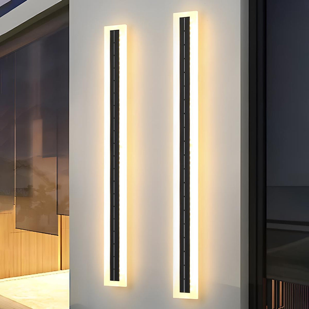 Modern Aluminum Solar Outdoor LED Strip Light | Waterproof Garden Wall Lamp for Patio 3