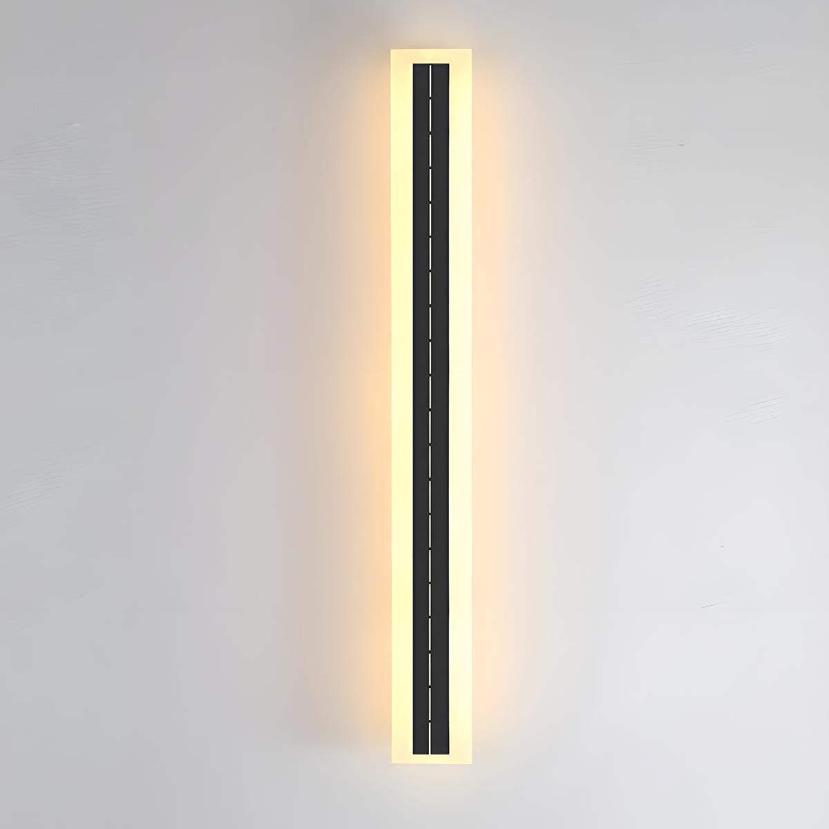 Modern Aluminum Solar Outdoor LED Strip Light | Waterproof Garden Wall Lamp for Patio 5