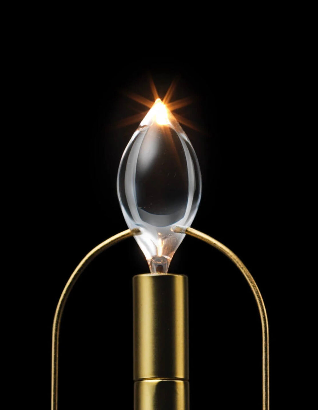 Modern Aluminum and Glass Table Lamp | Battery Operated Portable Light for Living Room 7