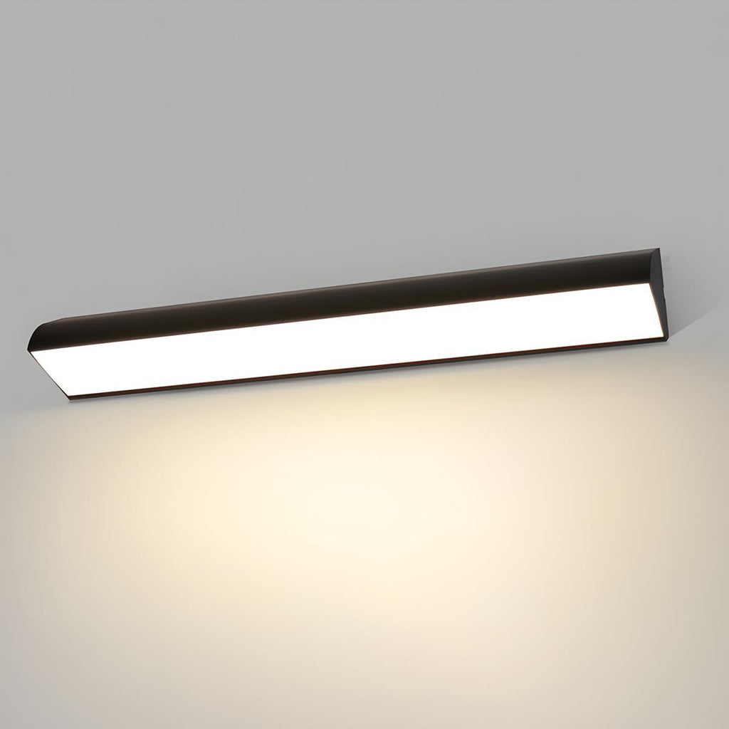 Modern Black Aluminium Outdoor Wall Light | Waterproof LED Strip Fixture for Garden and Patio 6