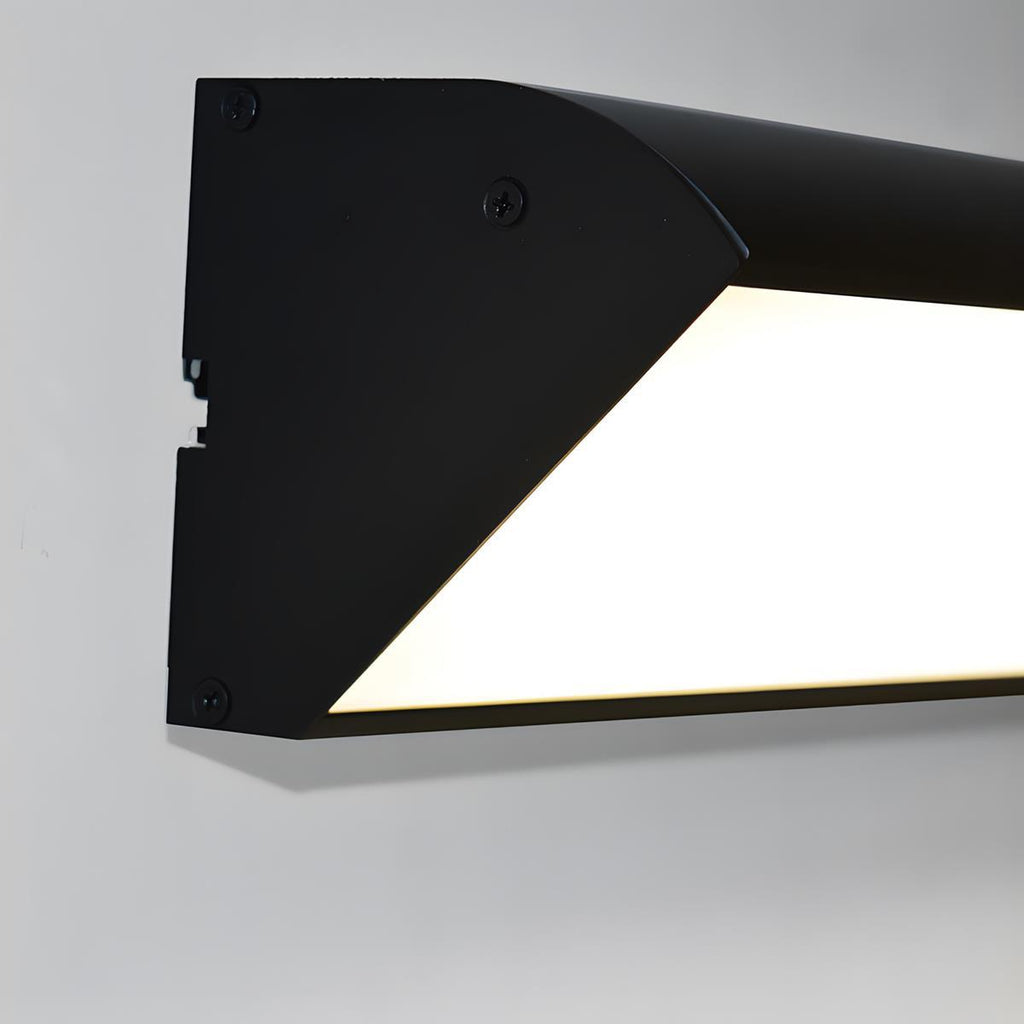 Modern Black Aluminium Outdoor Wall Light | Waterproof LED Strip Fixture for Garden and Patio 7