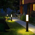 Modern Black Aluminum Outdoor Post Light | Waterproof LED Garden Pillar Lamp for Patios and Walkways 0