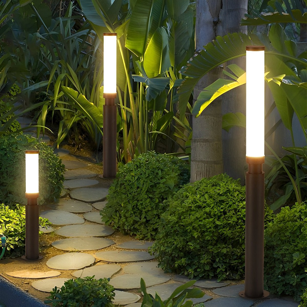 Modern Black Aluminum Outdoor Post Light | Waterproof LED Garden Pillar Lamp for Patios and Walkways 1